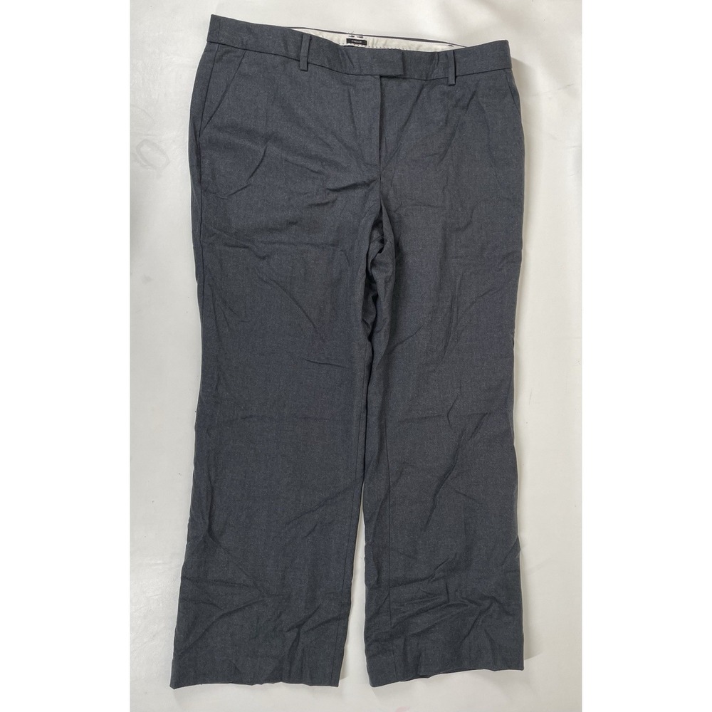 Talbots Petites Windsor Italian Flannel Lined Dress Pants Womens 16P Gray NWT